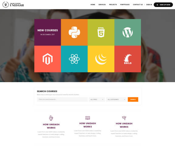 Unidash Online Courses